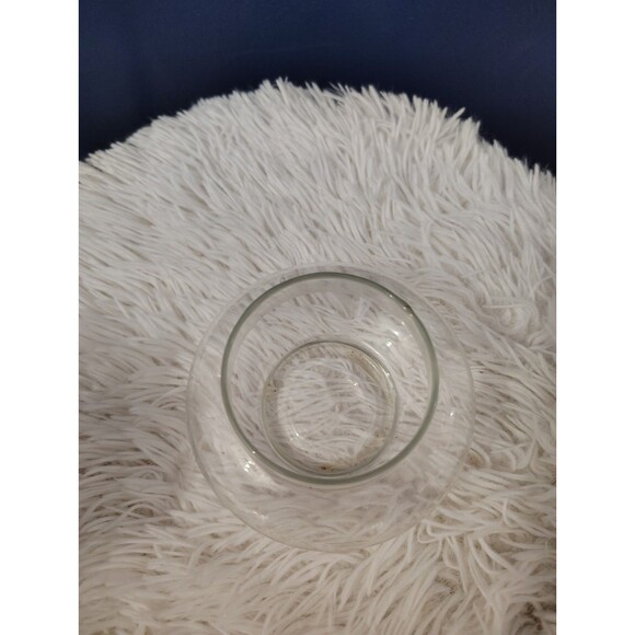 Vintage Metzke Pewter Butterfly Floral  Glass Potpourri Trinket Dish - Picture 3 of 7